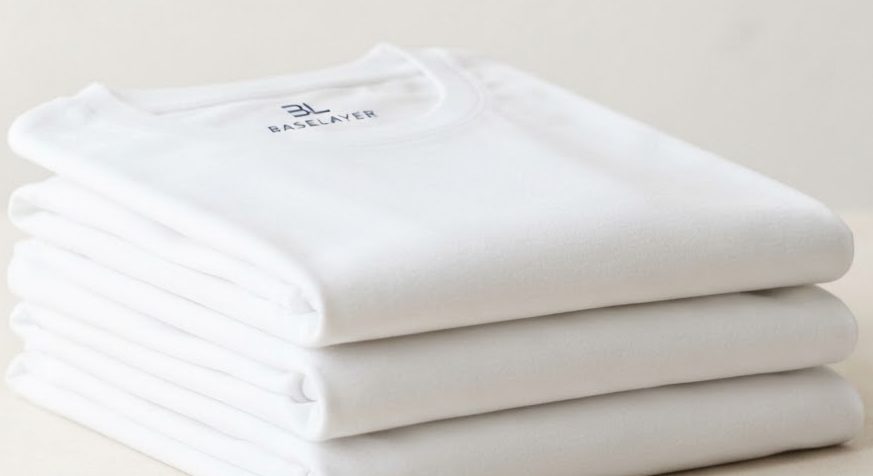 Combed Cotton Crew Tee 3-Pack — White — detail view