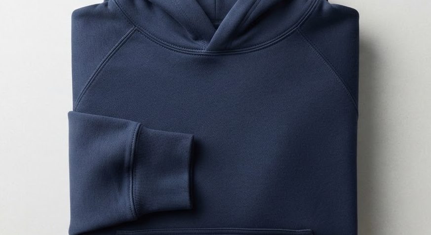 Everyday Hoodie — Navy — detail view