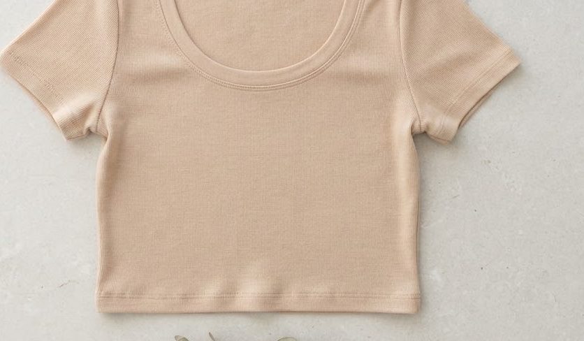 Premium Scoop Neck — Sand — alternate view